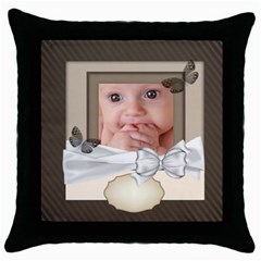 baby - Throw Pillow Case (Black)