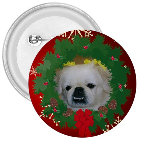 Prissy Christmas Button By Kim Blair Front