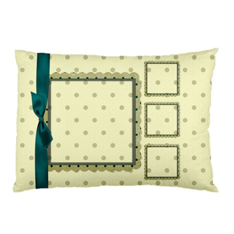 Covered In Teal 2 Sided Pillow Case 1 By Lisa Minor Front