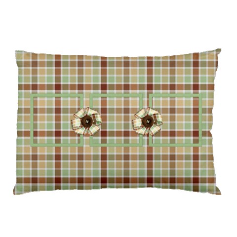 Sock Monkey Love 2 Sided Pillow Case 1 By Lisa Minor Back