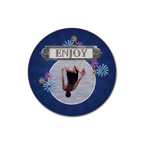 Enjoy Drink Coaster By Lil Front