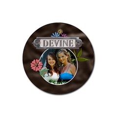 Devine Drink Coaster - Rubber Coaster (Round)
