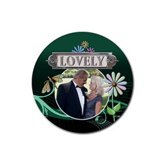 Lovely Drink Coaster - Rubber Coaster (Round) Lovely Drink Coaster - Rubber Coaster (Round)