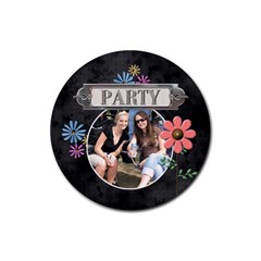 Party Drink Coaster - Rubber Coaster (Round)