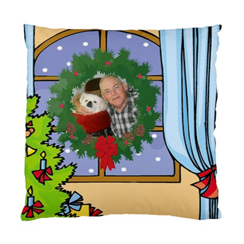 Christmas Pillow Case Two Sides By Kim Blair Back