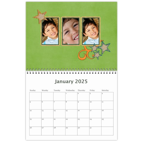 Calendar: All Stars By Jennyl Jan 2025