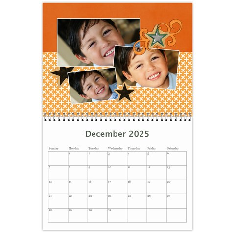 Calendar: All Stars By Jennyl Dec 2025