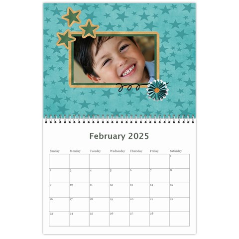 Calendar: All Stars By Jennyl Feb 2025