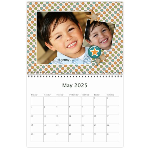 Calendar: All Stars By Jennyl May 2025