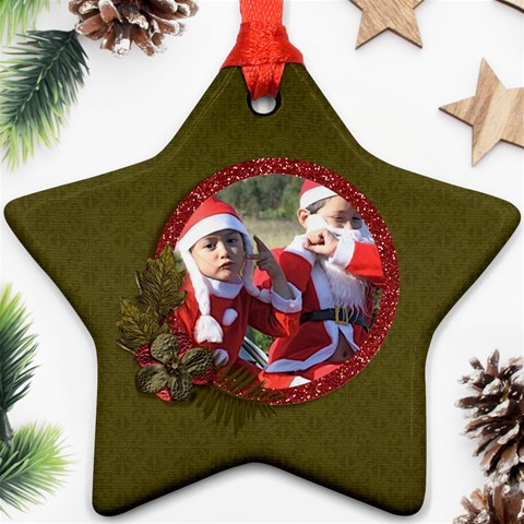 Ornament (two Sides): Star2 By Jennyl Front