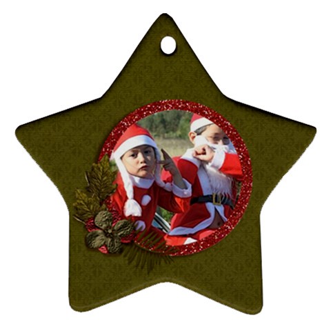 Ornament (two Sides): Star2 By Jennyl Front