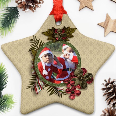 Ornament (two Sides): Star4 By Jennyl Front