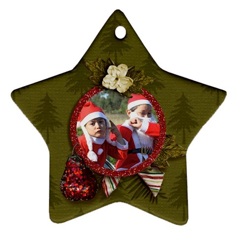 Ornament (two Sides): Star5 By Jennyl Front