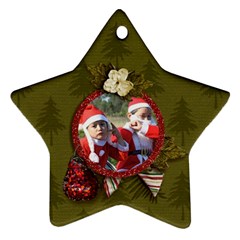 Ornament (Two Sides): Star5 - Star Ornament (Two Sides)