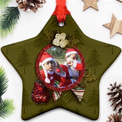 Ornament (Two Sides): Star5 - Star Ornament (Two Sides)