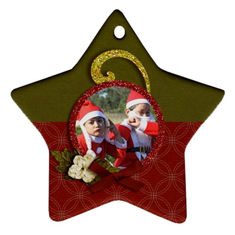 Ornament (two Sides): Star6 By Jennyl Front