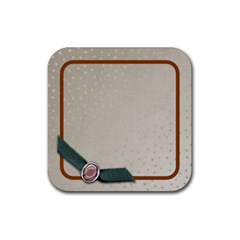 coaster_silver - Rubber Coaster (Square)