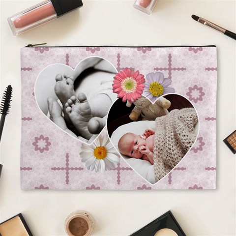 Just Pretty Xl Cosmetic Bag By Lil Front