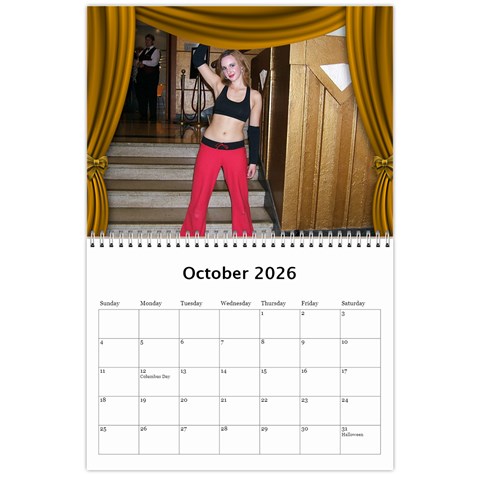 Our Production 2026 (any Year) Calendar Blue And Gold By Deborah Oct 2026