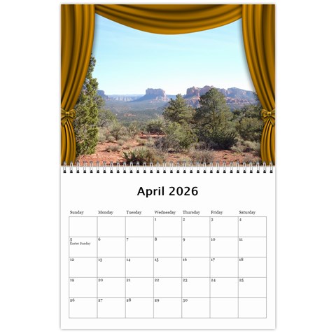 Our Production 2026 (any Year) Calendar Blue And Gold By Deborah Apr 2026