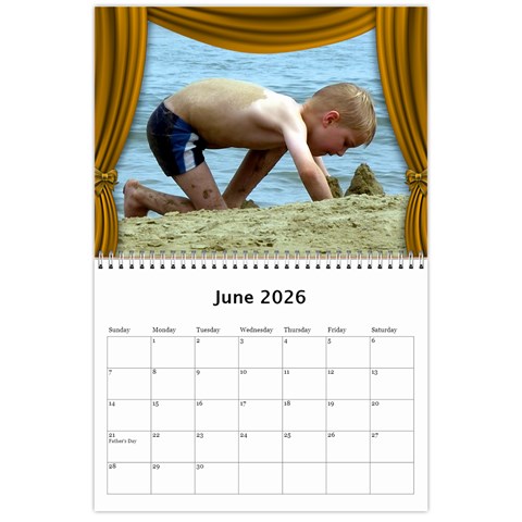 Our Production 2026 (any Year) Calendar Blue And Gold By Deborah Jun 2026