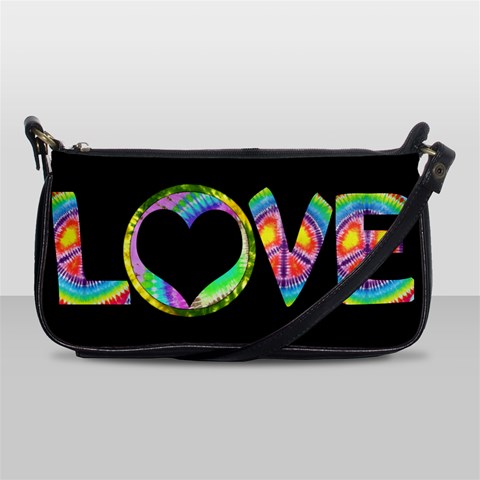 Love Tie Dye Cluch Bag By Digitalkeepsakes Front