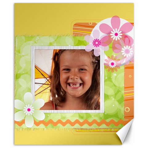 Flower Kids By Joely 8.15 x9.66  Canvas - 1