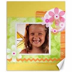 flower kids - Canvas 8  x 10 