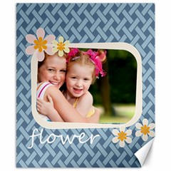 flower kids - Canvas 8  x 10 