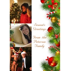 Seasons Greeting 5x7 Card - Greeting Card 5  x 7 