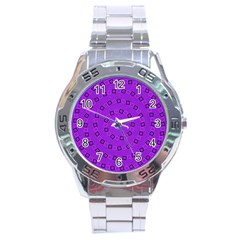 Purple Pinna - Stainless Steel Analogue Watch