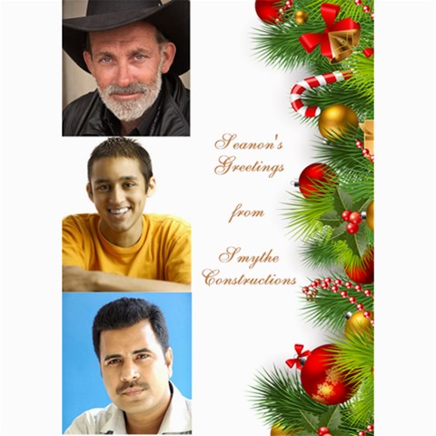Business Seasons Greeting Photo Card 5x7 By Deborah 7 x5  Photo Card - 5