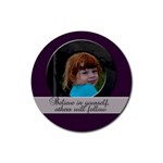 Believe in Yourself Coaster - Rubber Coaster (Round)
