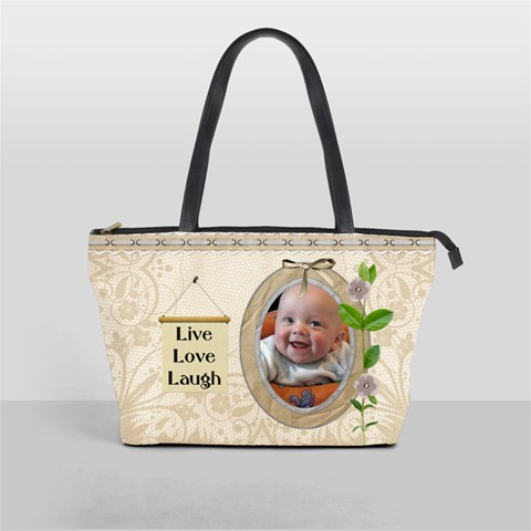 Live Love Laugh Shoulder Handbag By Lil Front