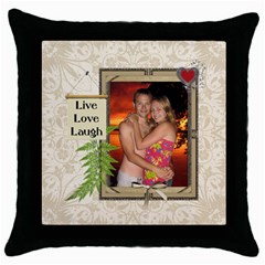 Live Love Laugh Throw Pillow Case (5 styles) - Throw Pillow Case (Black) Live Love Laugh Throw Pillow Case (5 styles) - Throw Pillow Case (Black)