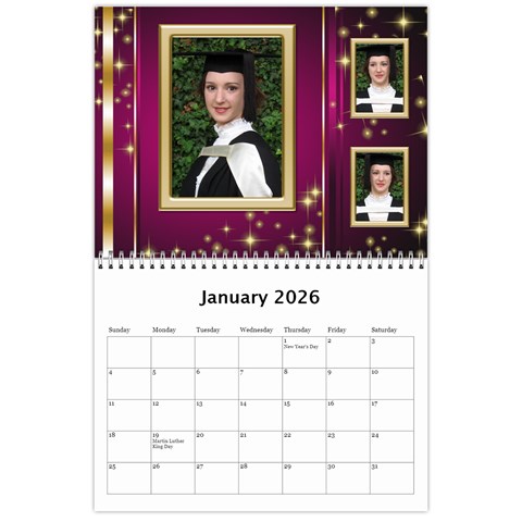 Celebration Calendar 2026 (any Year) By Deborah Jan 2026