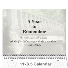 family calendar - Wall Calendar 11  x 8.5  (12-Months)