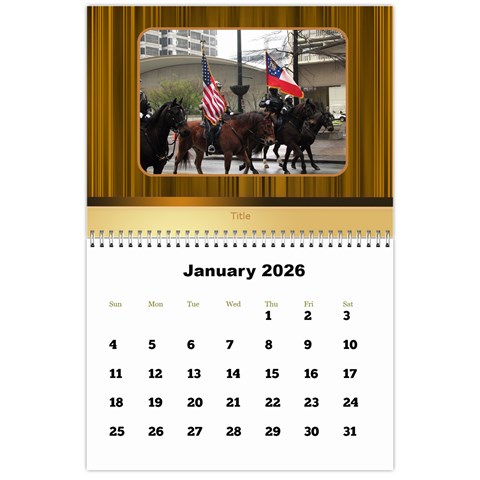 Highlights 2026 Calendar Large Numbers By Deborah Jan 2026