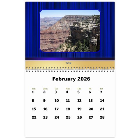Highlights 2026 Calendar Large Numbers By Deborah Feb 2026