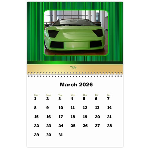 Highlights 2026 Calendar Large Numbers By Deborah Mar 2026