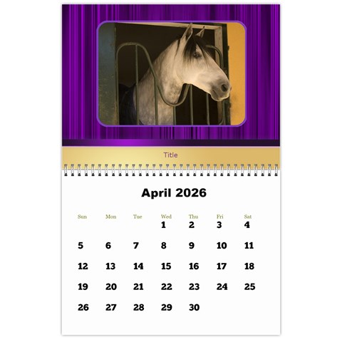 Highlights 2026 Calendar Large Numbers By Deborah Apr 2026