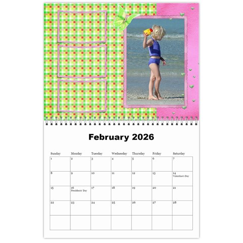 All Precious 2026 (any Year) Calendar By Deborah Feb 2026