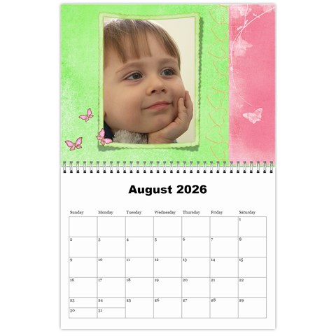 All Precious 2026 (any Year) Calendar By Deborah Aug 2026