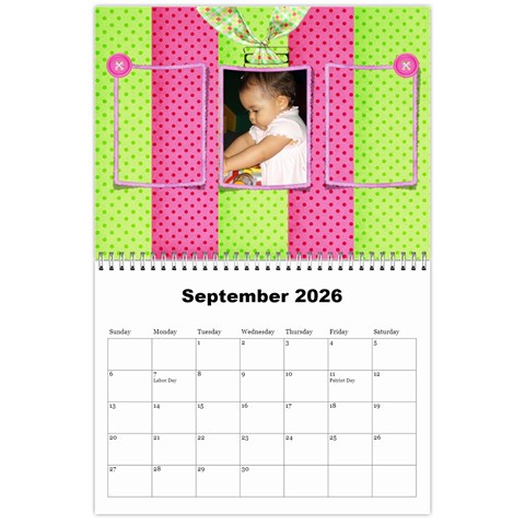 All Precious 2026 (any Year) Calendar By Deborah Sep 2026