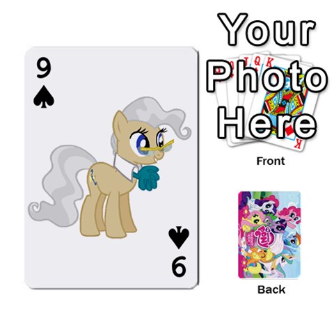 My Little Pony Friendship Is Magic Playing Card Deck By K Kaze Front - Spade9