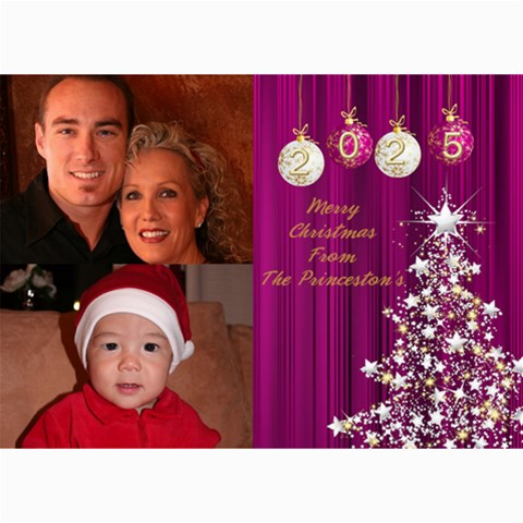 Christmas 2025 Photo Card 7x5 2 By Deborah 7 x5  Photo Card - 2