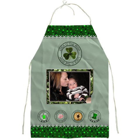 Lucky Irish Apron By Lil Front