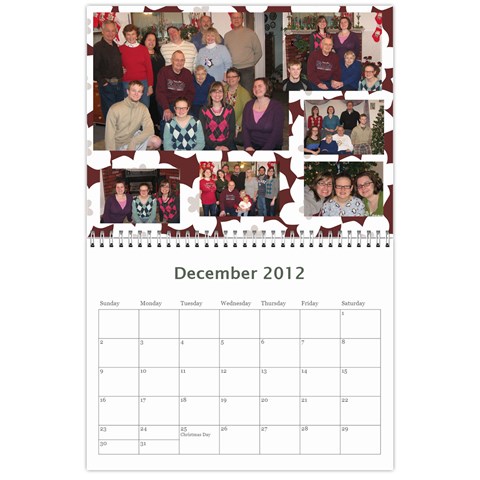 Calendar Nana & Mom By Carrie Wardell Dec 2012