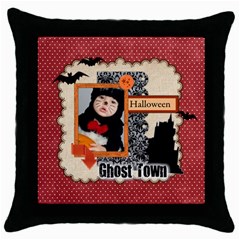 halloween - Throw Pillow Case (Black)