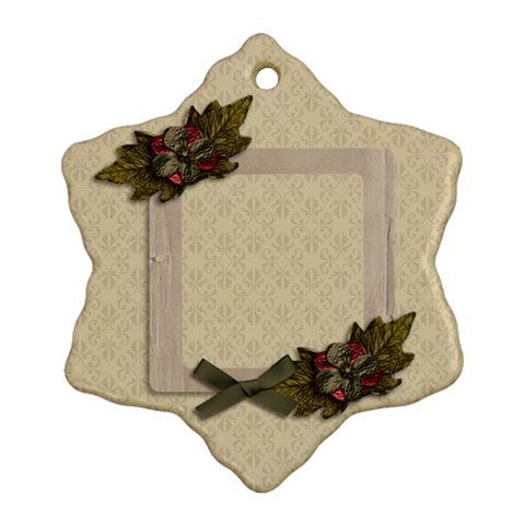 Ornament (snowflake): Christmas11 By Jennyl Front